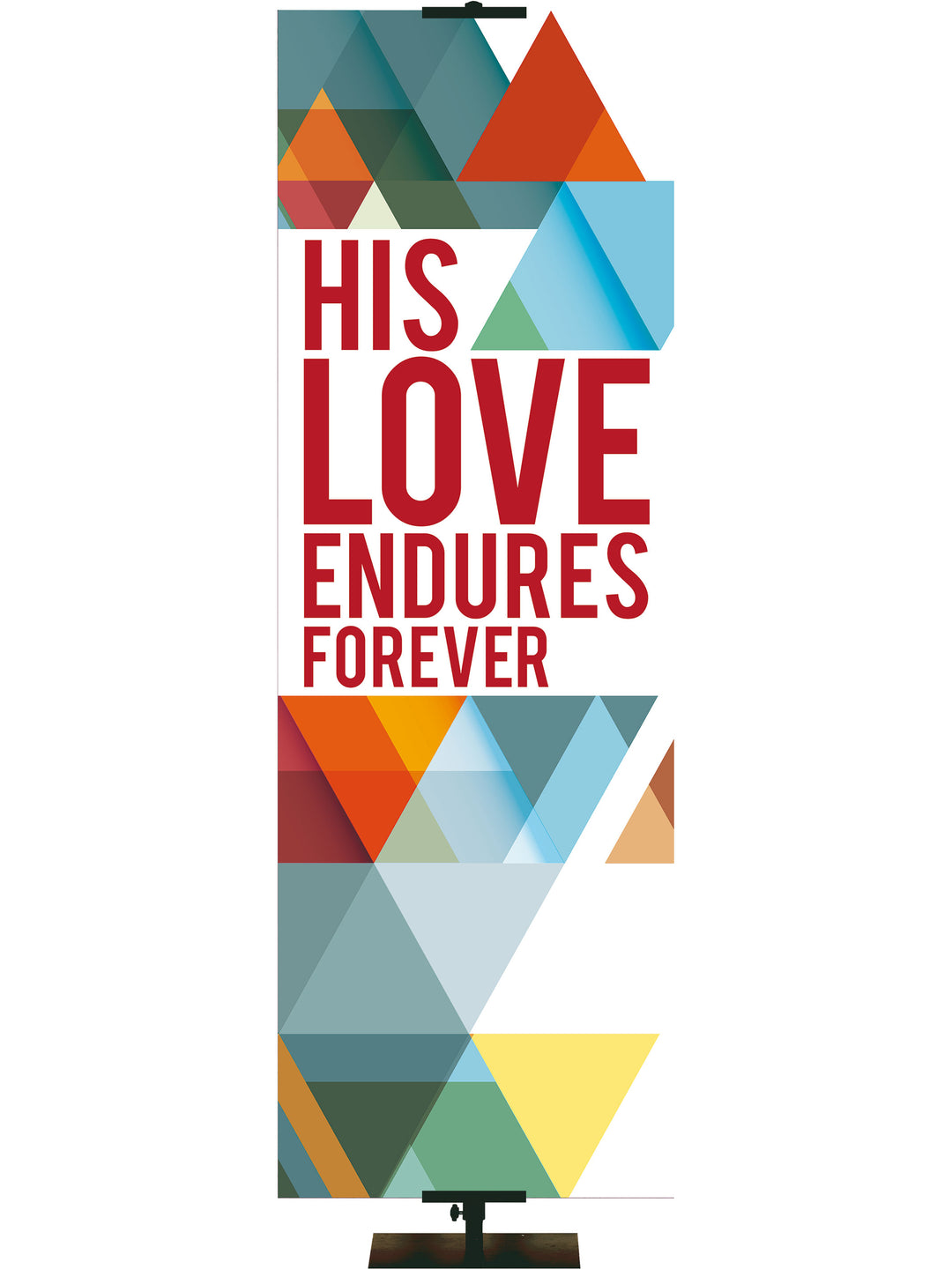 The Dynamic Word His Love Endures Forever - Year Round Banners - PraiseBanners