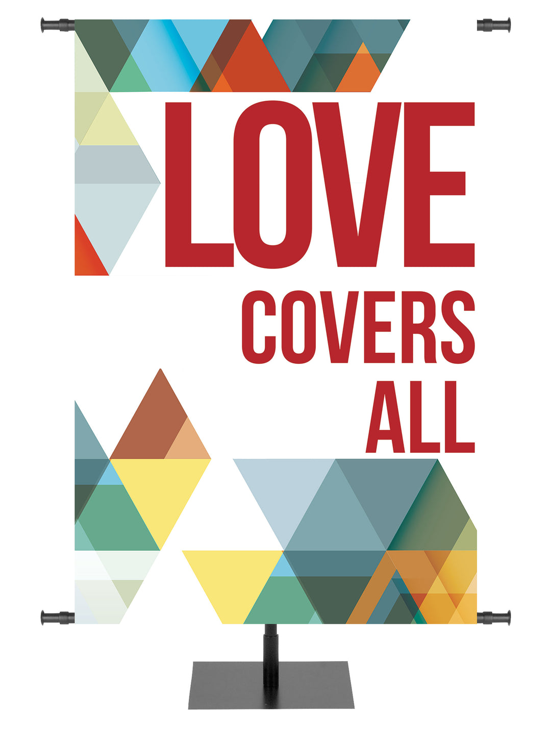 The Dynamic Word Love Covers All - Year Round Banners - PraiseBanners