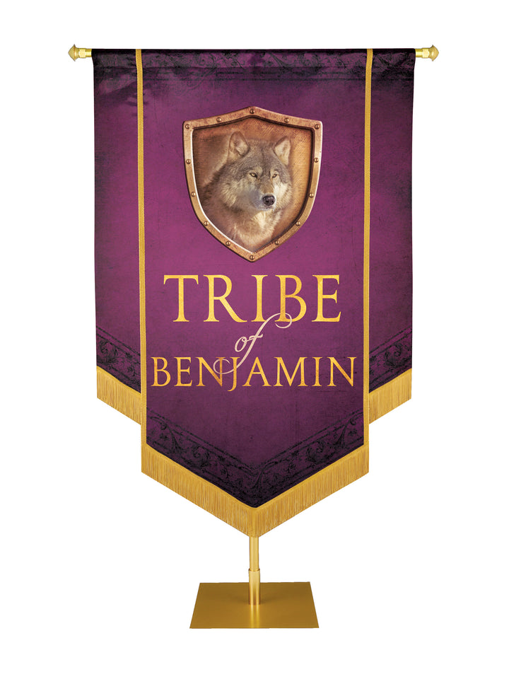 Tribe of Benjamin Embellished Banner - Handcrafted Banners - PraiseBanners