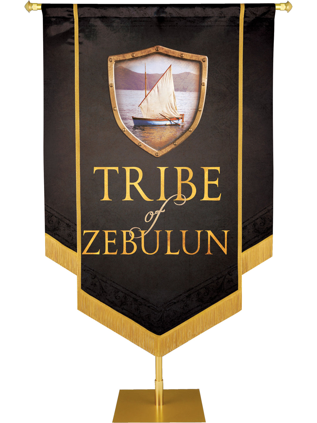 Tribe of Zebulun Embellished Banner - Handcrafted Banners - PraiseBanners