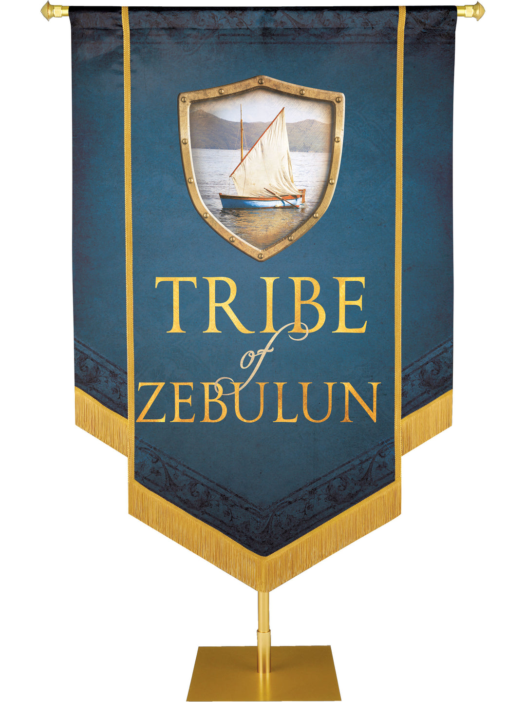 Tribe of Zebulun Embellished Banner - Handcrafted Banners - PraiseBanners