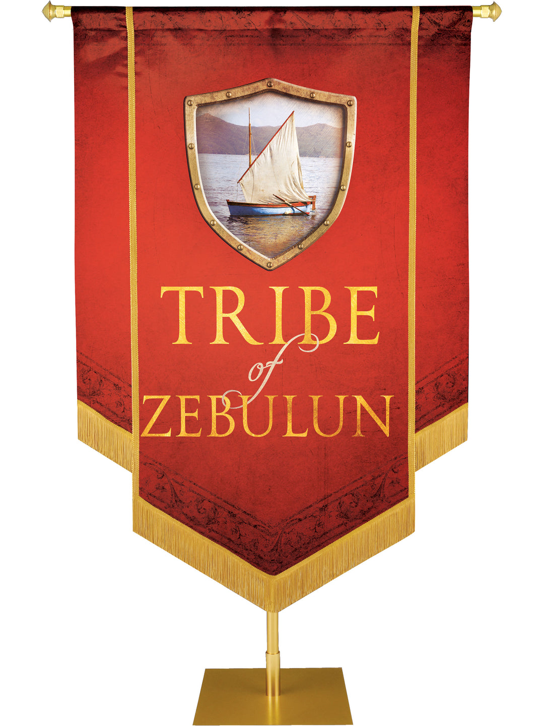 Tribe of Zebulun Embellished Banner - Handcrafted Banners - PraiseBanners