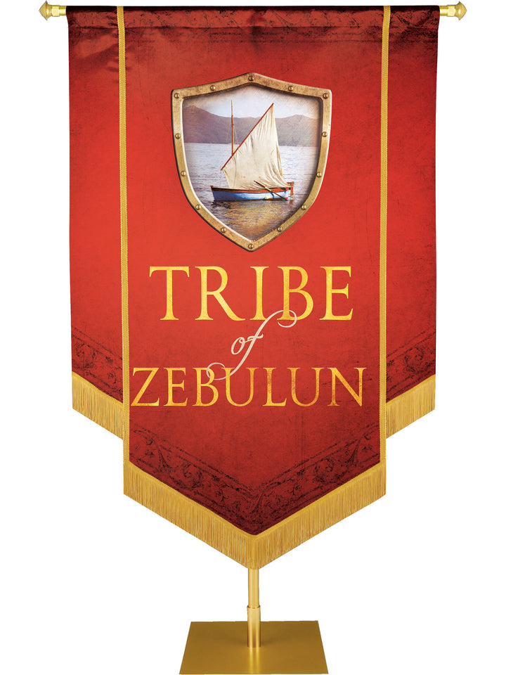 Tribe of Zebulun Embellished Banner - Handcrafted Banners - PraiseBanners