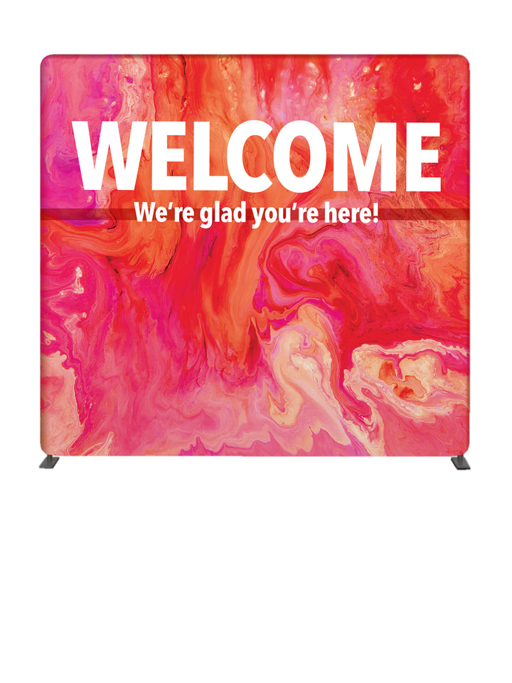 Gospel Impressions Welcome 8' Backdrop With Tube Display Stand - Year Round Banners - PraiseBanners