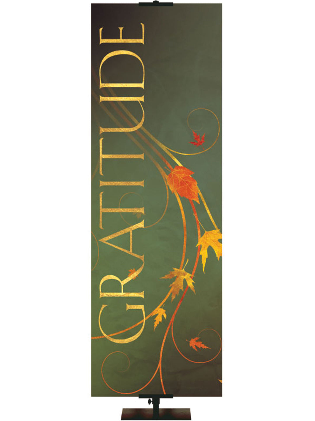 Autumn Faux Foil - Gratitude - Fall Banners - PraiseBanners