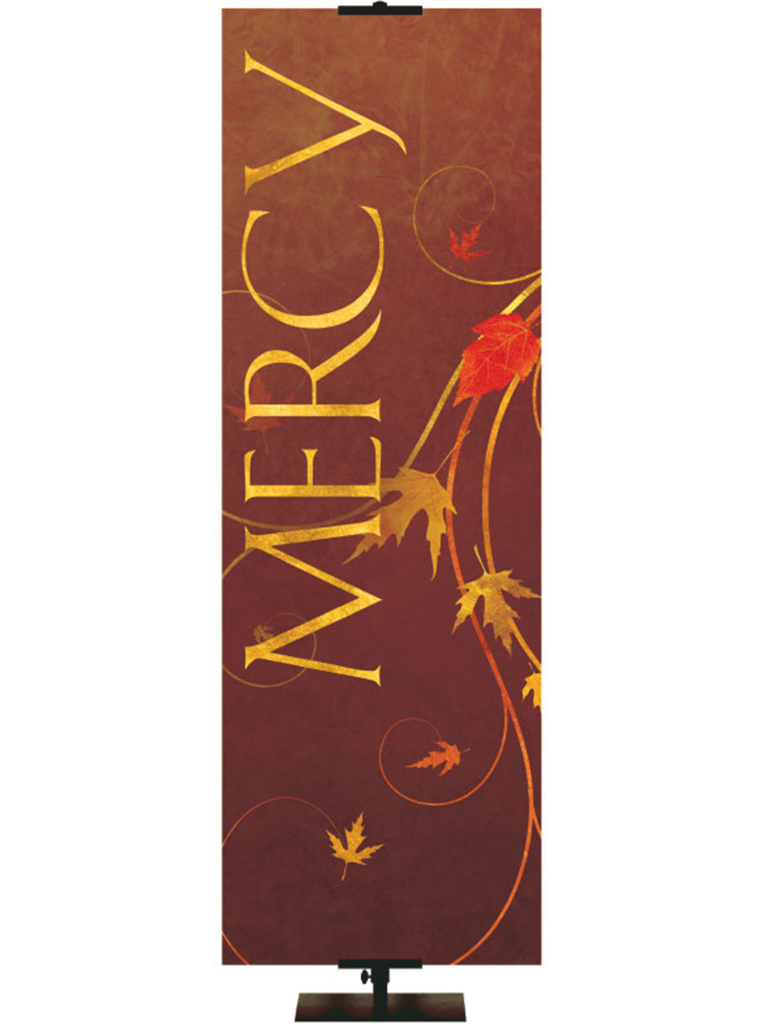 Autumn Faux Foil - Mercy - Fall Banners - PraiseBanners