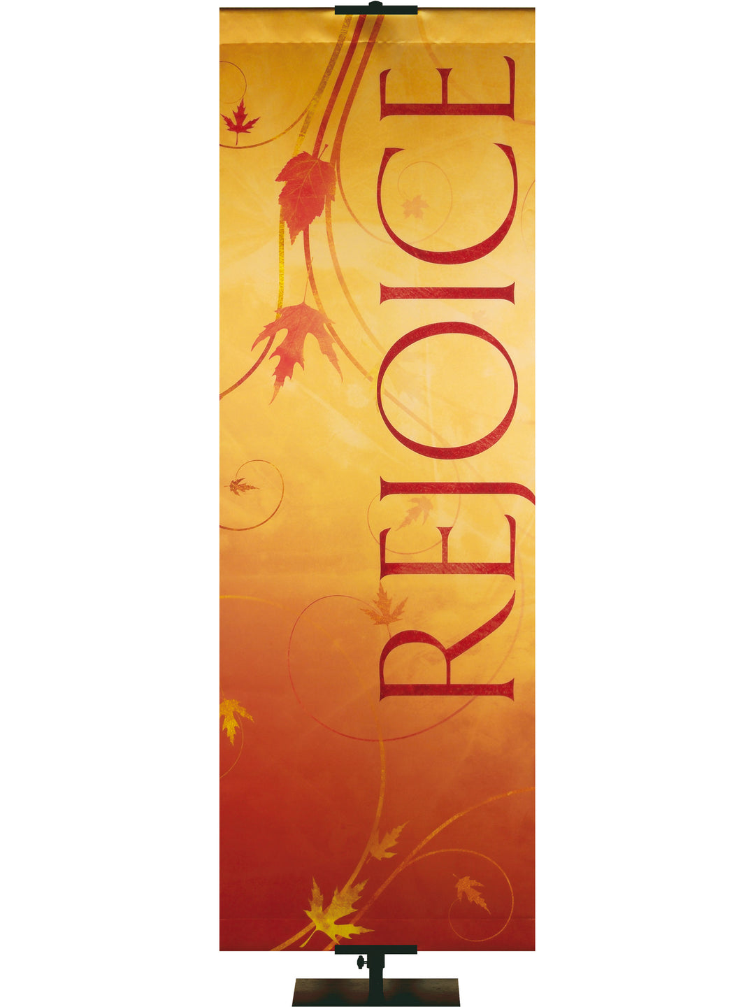 Autumn Faux Foil Banner Rejoice