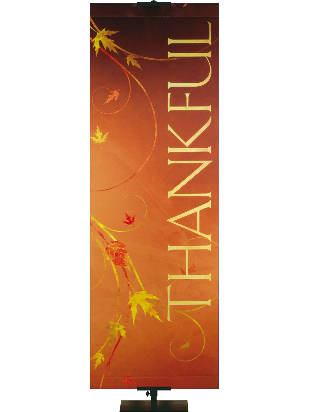 Autumn Faux Foil Thankful