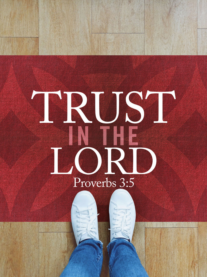 Trust In The Lord Vinyl Kitchen Mat - Floors - PraiseBanners