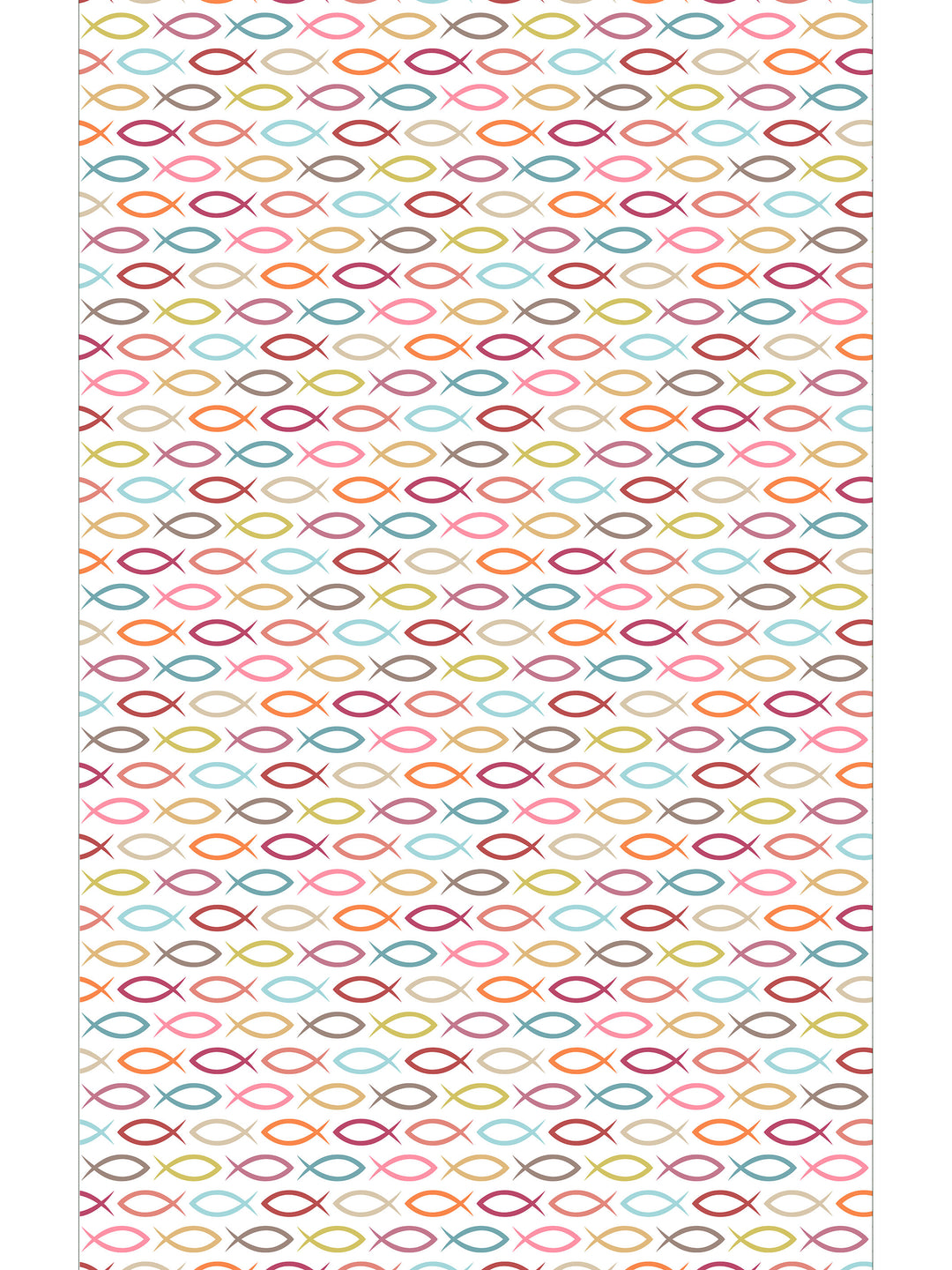 Fish School Vinyl Area Mat