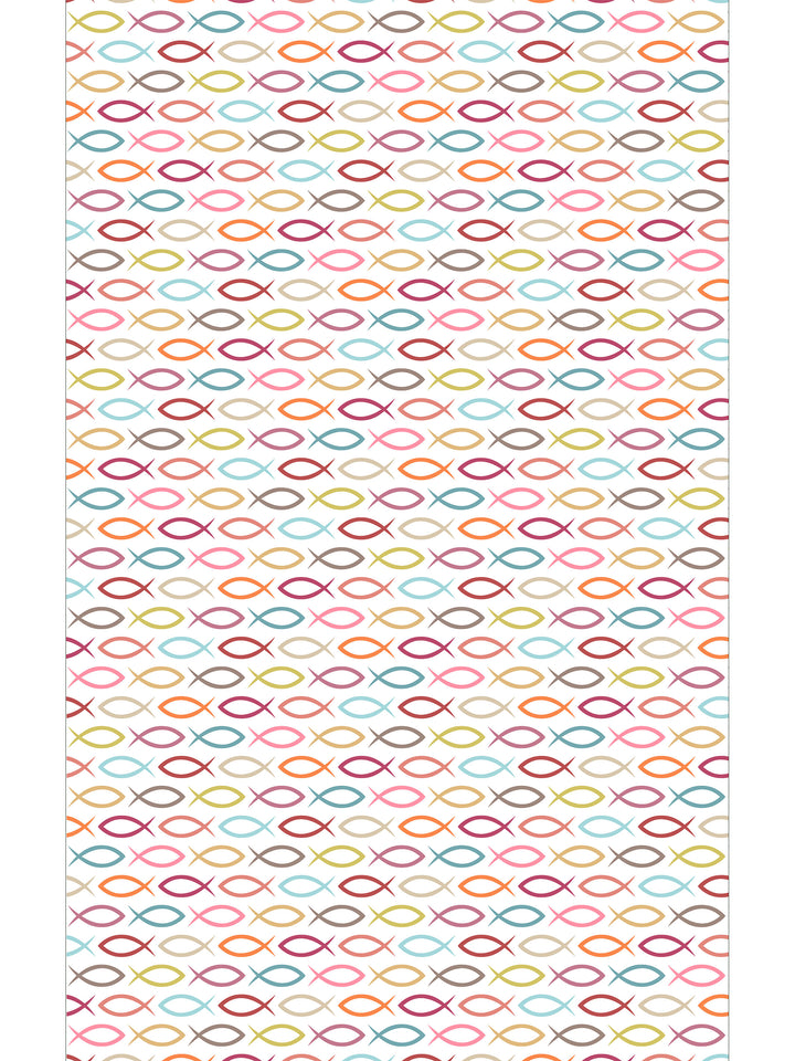 Fish School Vinyl Area Mat