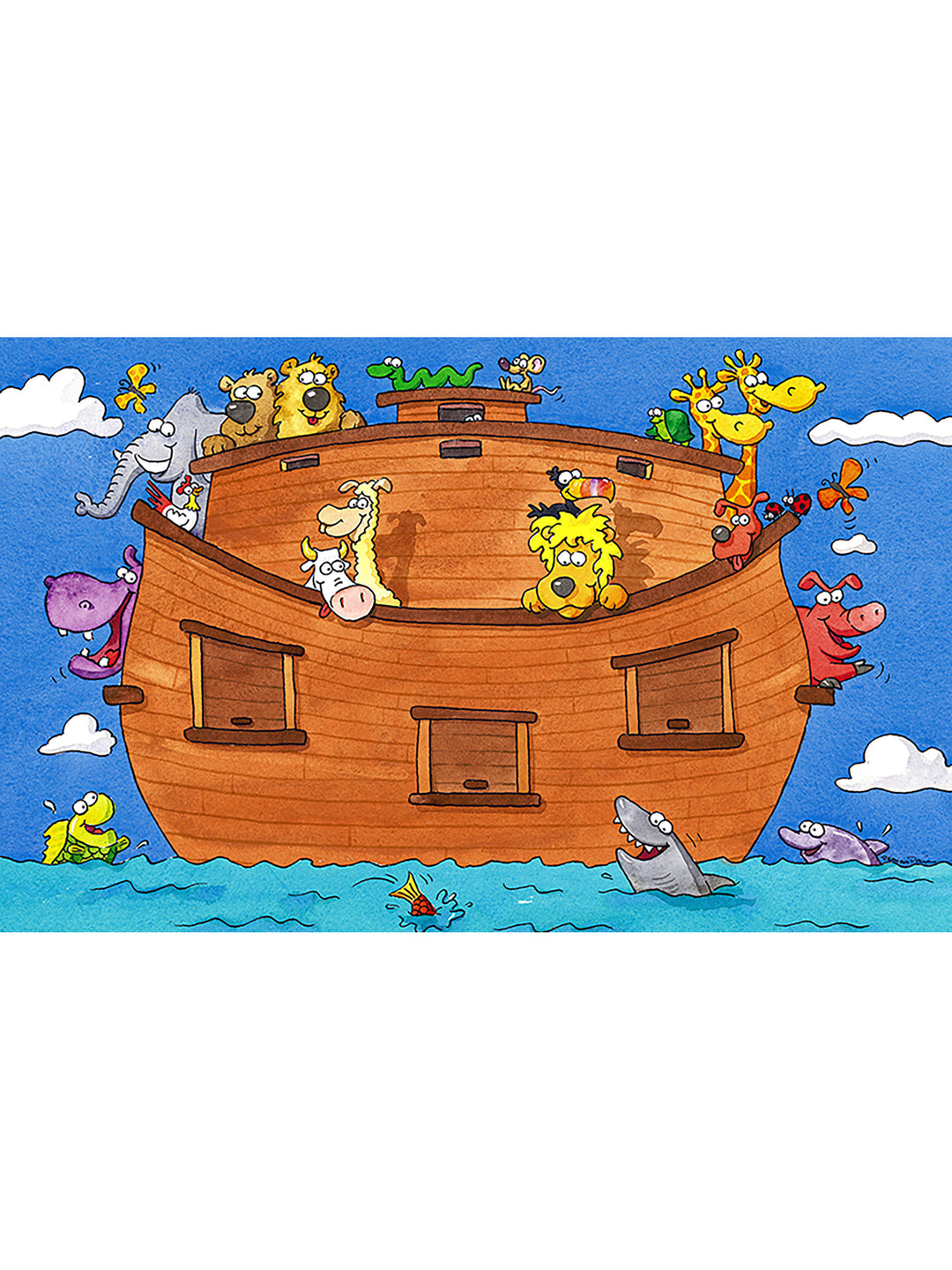 Noah's Ark Vinyl Area Mat