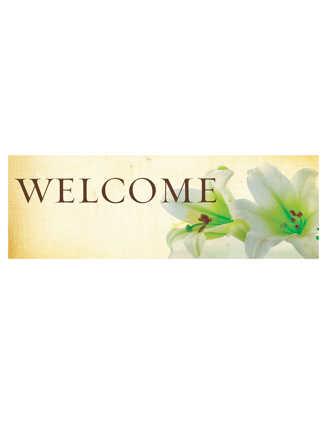 Stock Welcome Banner Easter Lily