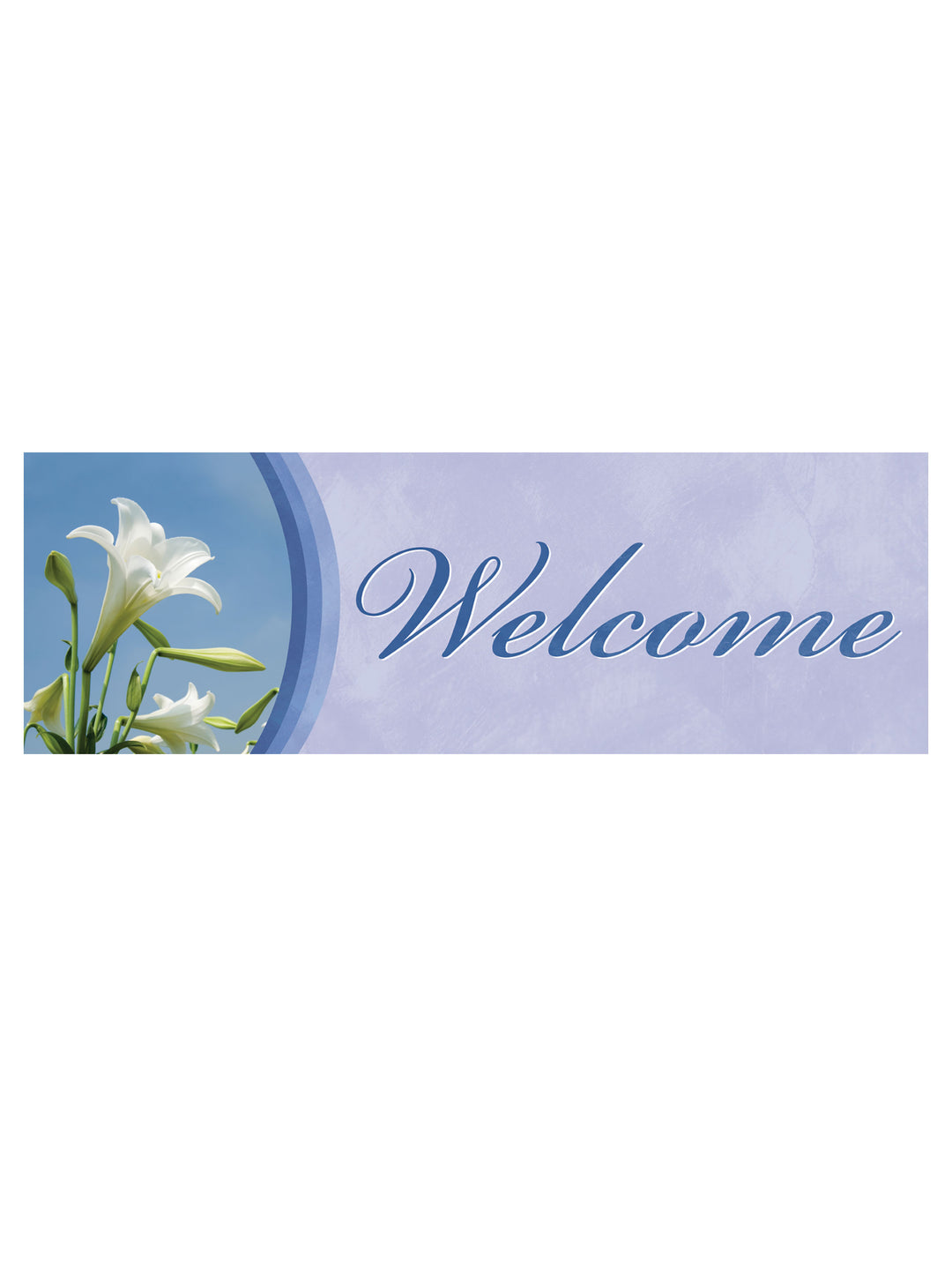 Banner de bienvenida de stock Lily