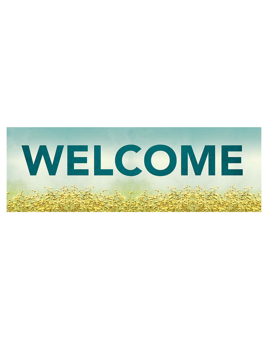 Custom Welcome Banner Yellow Flowers