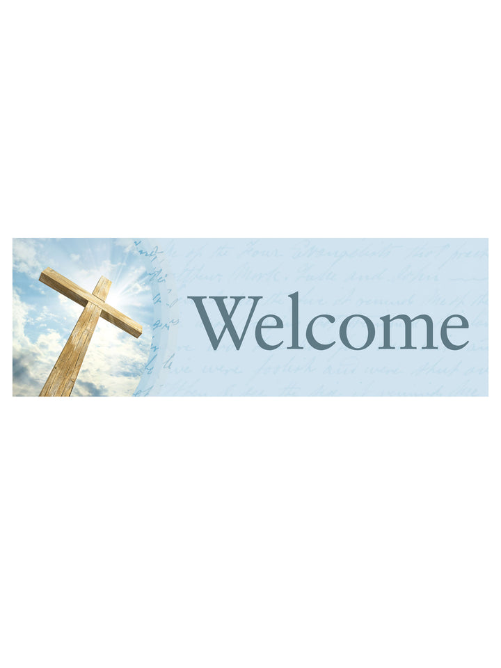 Stock Welcome Banner Cross