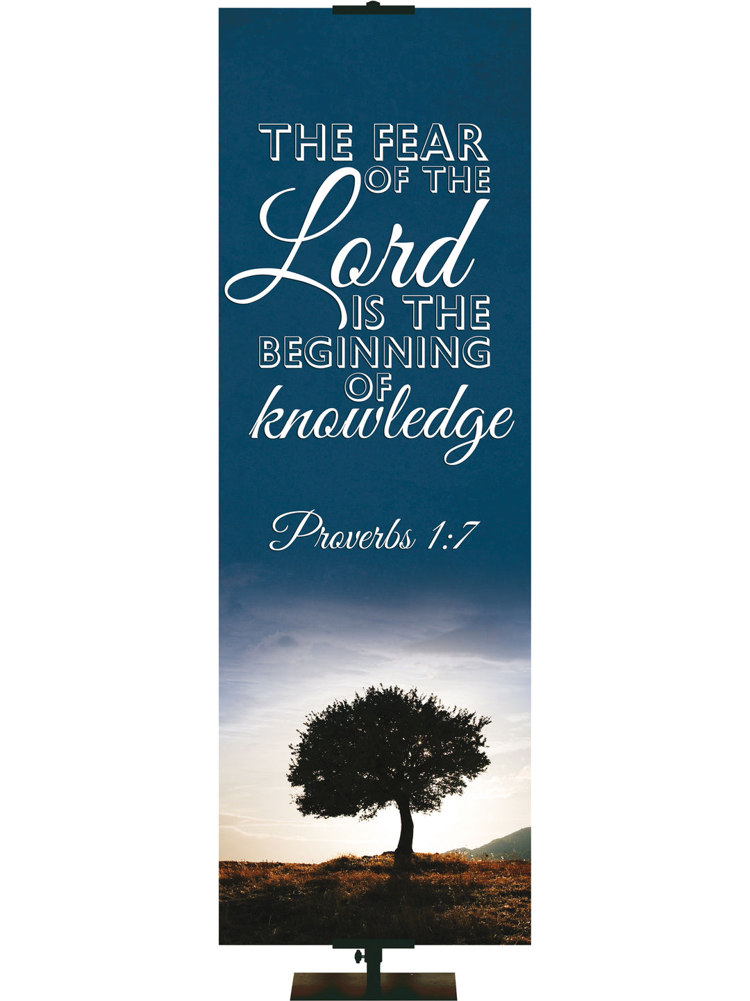 Words of Wisdom Beginning of Knowledge - Year Round Banners - PraiseBanners