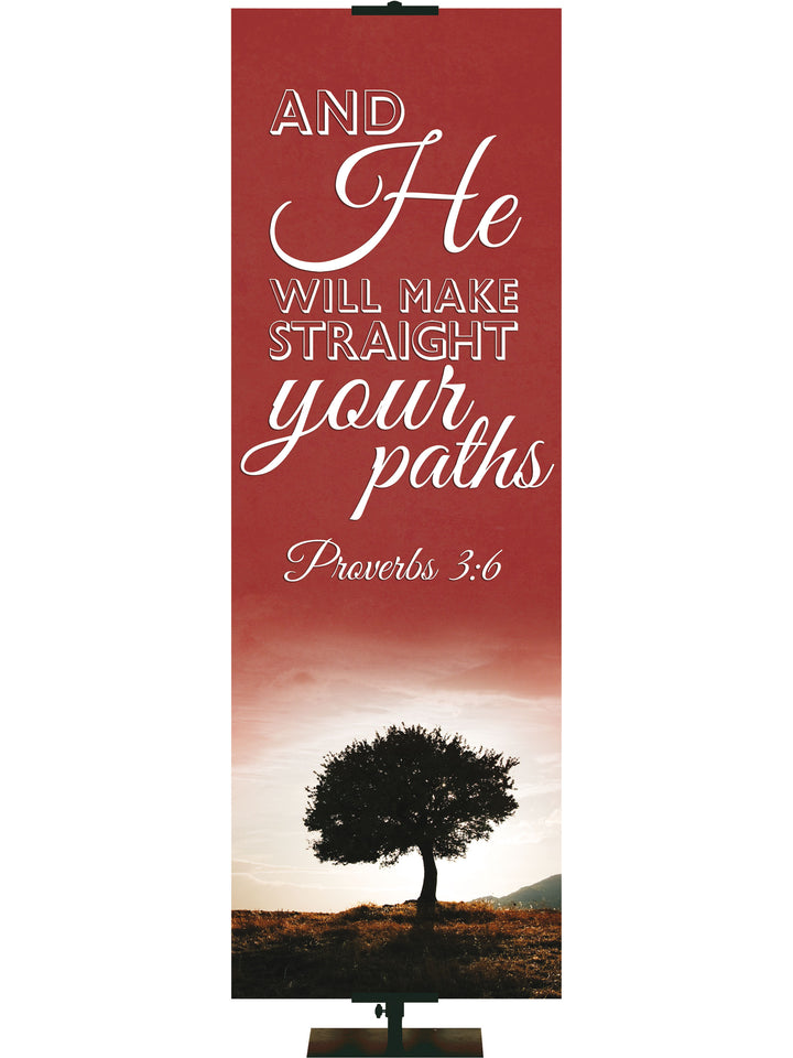 Words of Wisdom Straight Paths - Year Round Banners - PraiseBanners