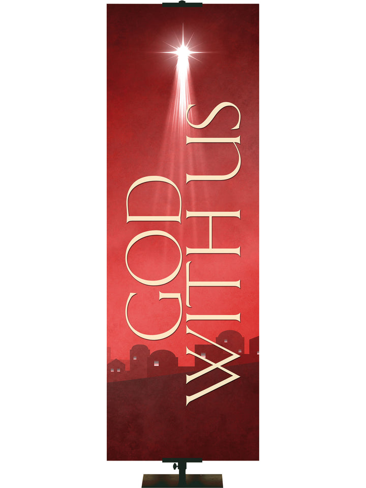 Simple Elegance - God With Us - Christmas Banners - PraiseBanners