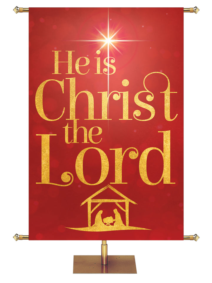 Good Tidings He is Christ the Lord - Christmas Banners - PraiseBanners