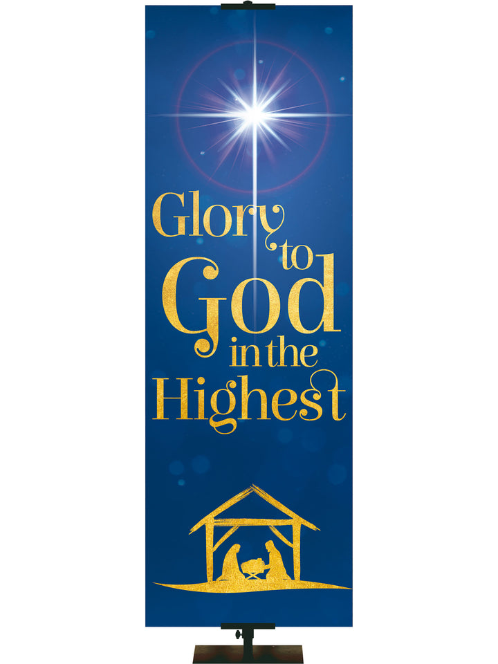 Good Tidings Glory to God - Christmas Banners - PraiseBanners