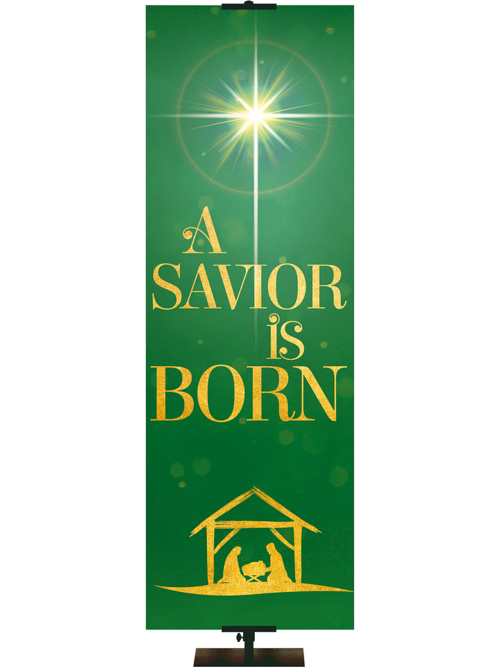 Good Tidings A Savior is Born - Christmas Banners - PraiseBanners