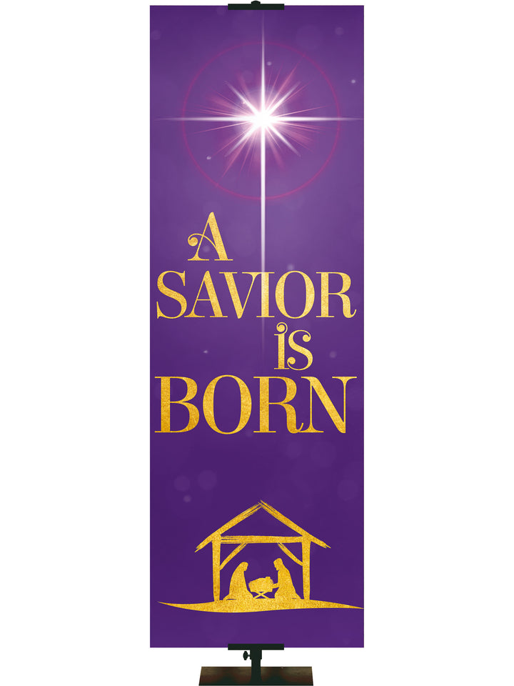 Good Tidings A Savior is Born - Christmas Banners - PraiseBanners