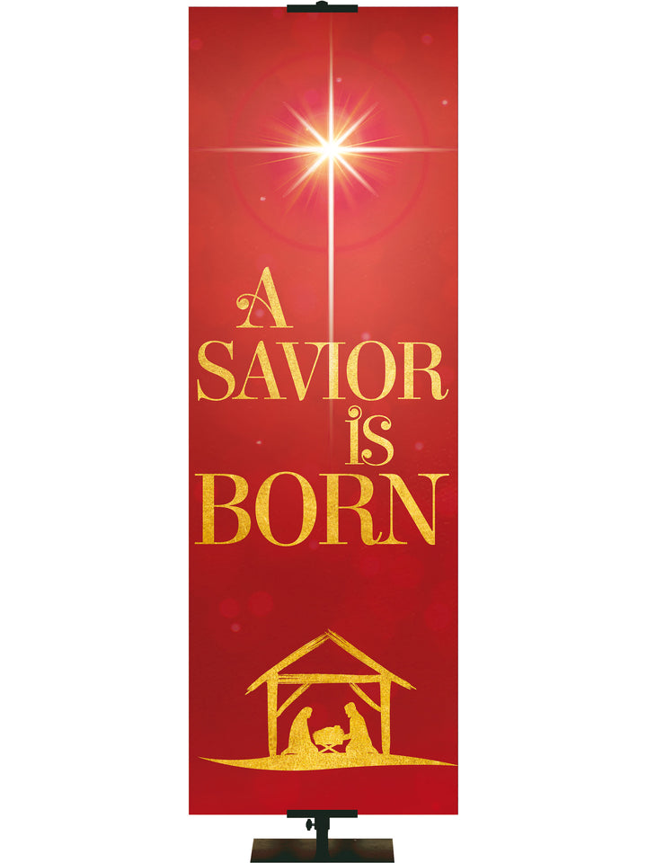 Good Tidings A Savior is Born - Christmas Banners - PraiseBanners