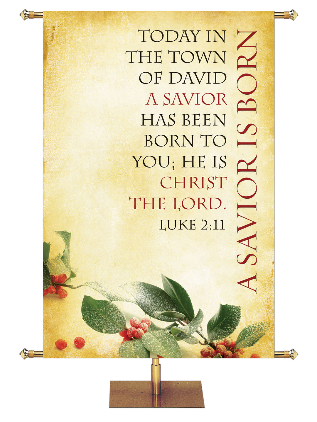 Traditional Christmas A Savior is Born - Christmas Banners - PraiseBanners