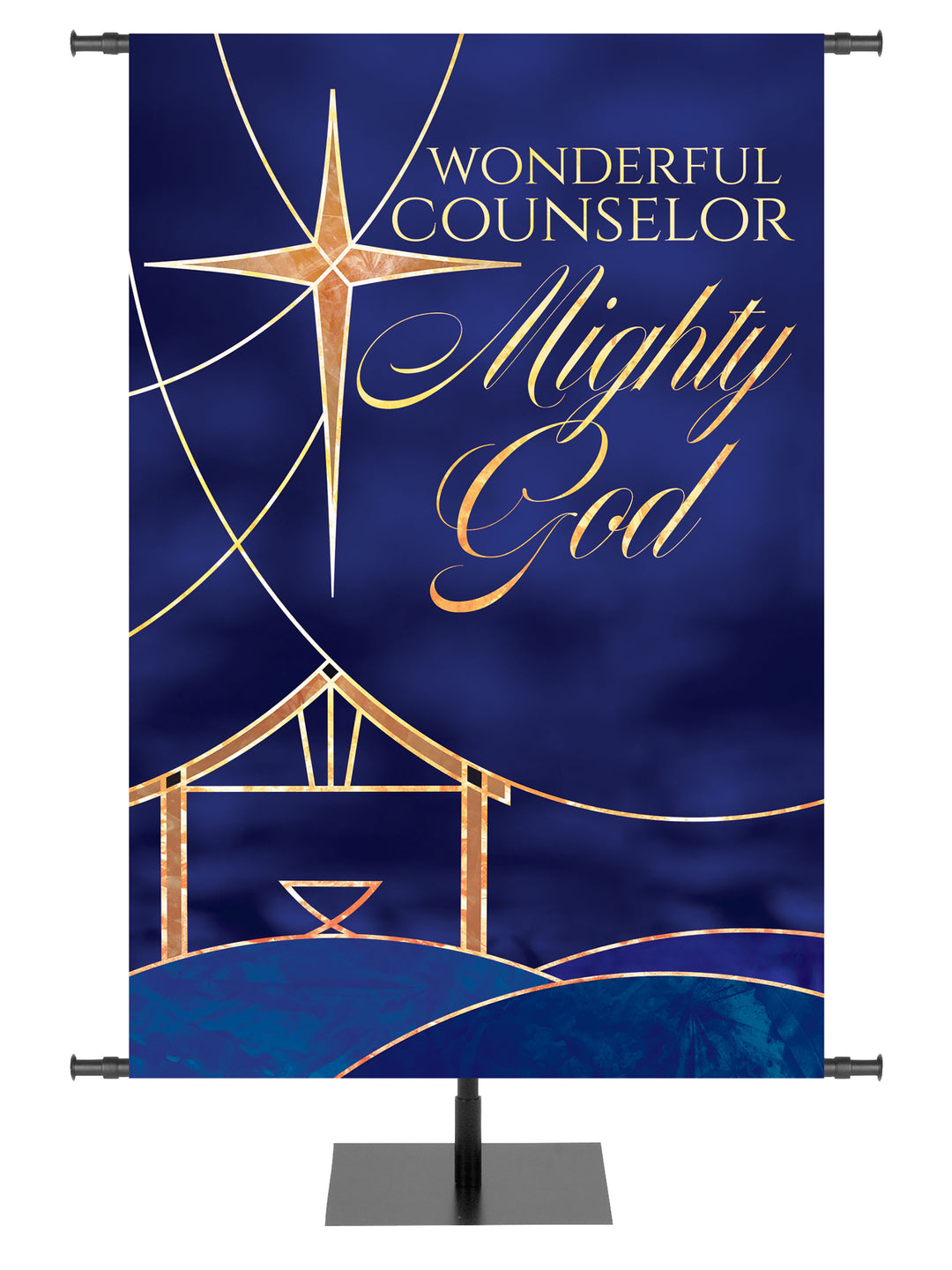 Away in a Manger Mighty God - Christmas Banners - PraiseBanners