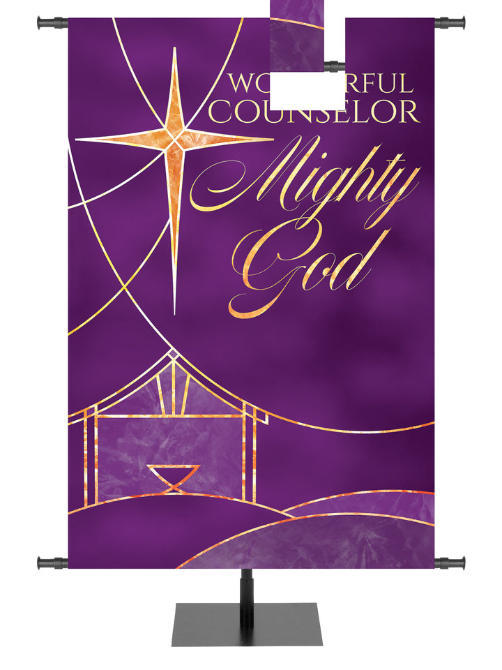 Away in a Manger Mighty God - Christmas Banners - PraiseBanners