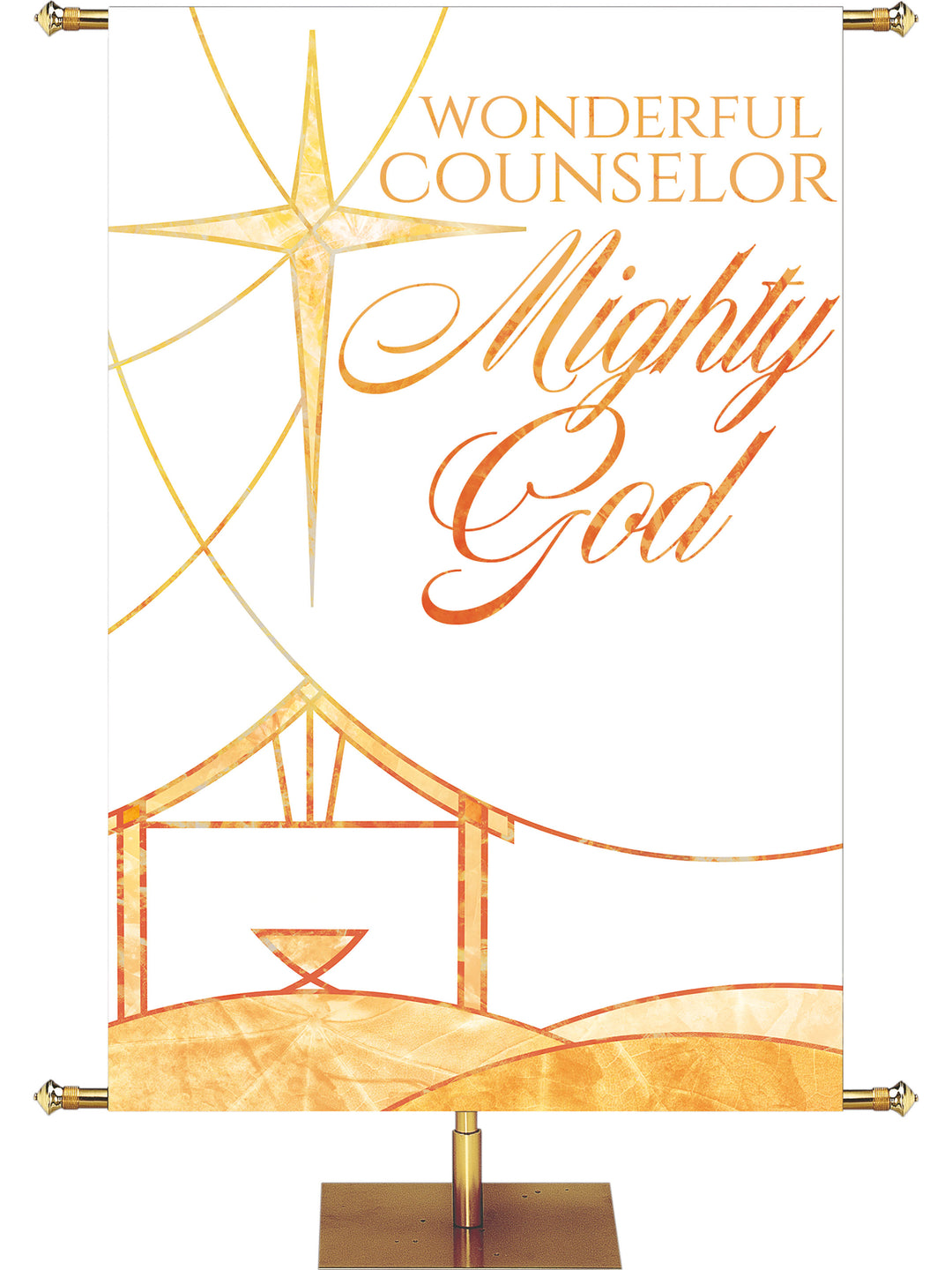 Away in a Manger Mighty God - Christmas Banners - PraiseBanners