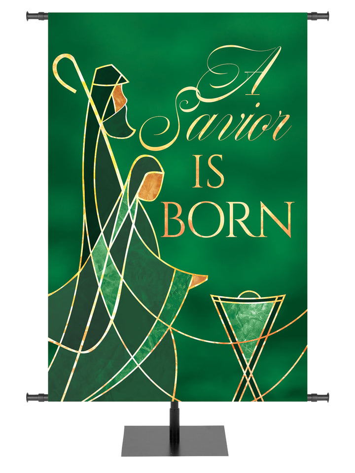 Away in a Manger A Savior is Born - Christmas Banners - PraiseBanners