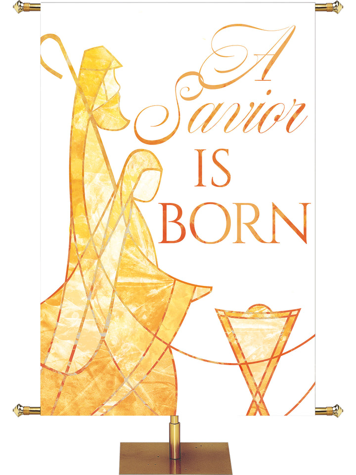 Away in a Manger A Savior is Born - Christmas Banners - PraiseBanners