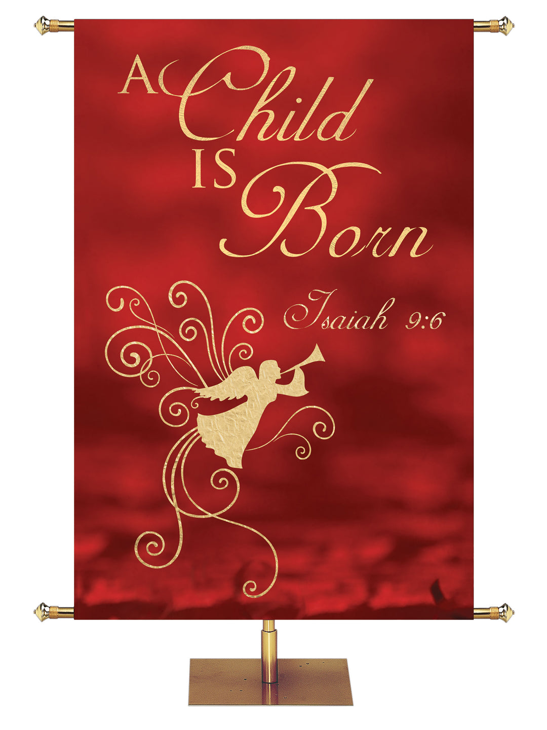 Christmas Foil A Child is Born - Christmas Banners - PraiseBanners