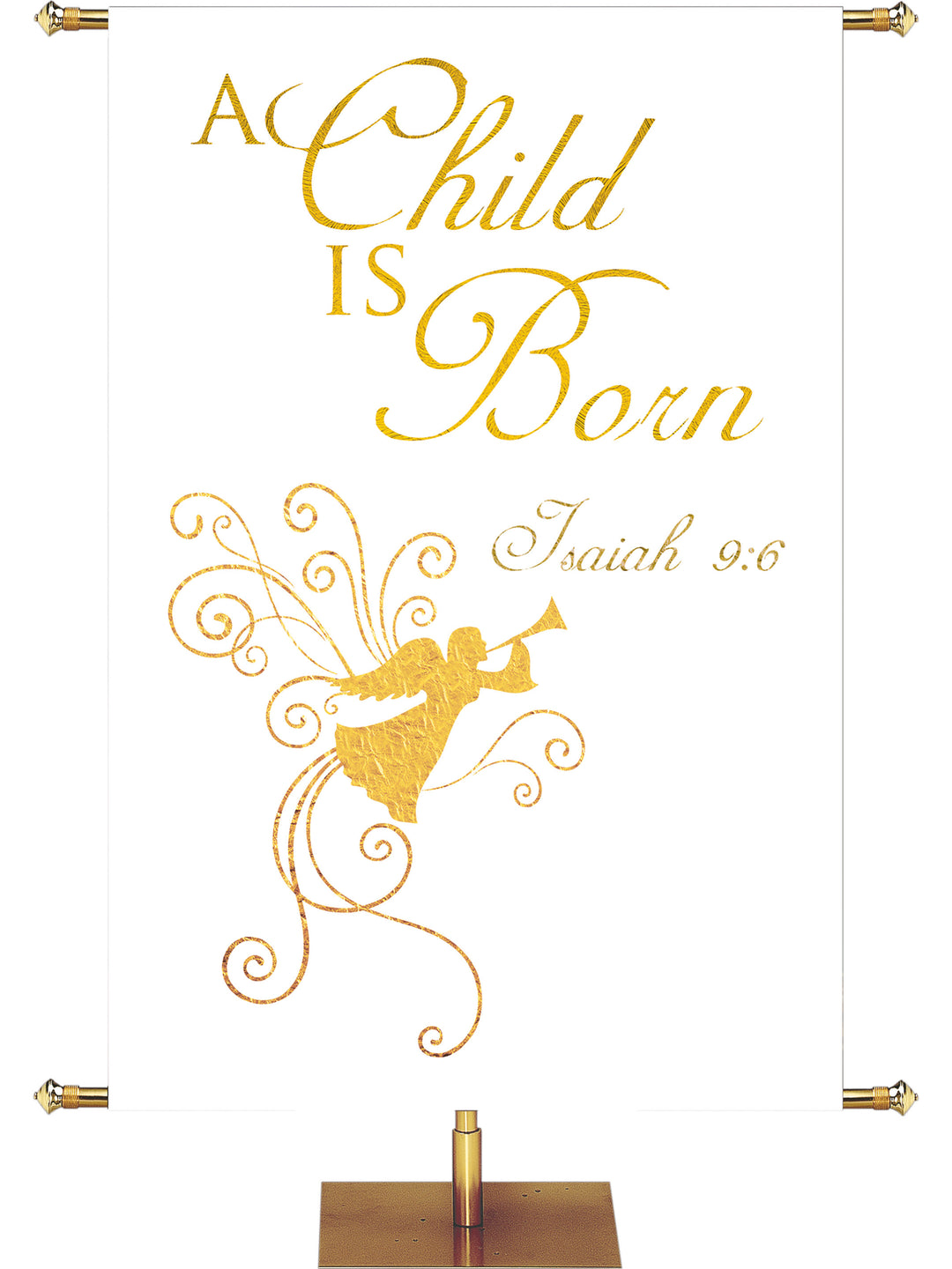 Christmas Foil A Child is Born - Christmas Banners - PraiseBanners