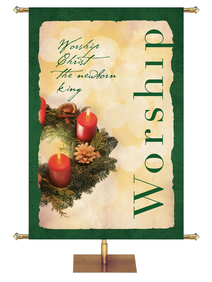 Rustic Christmas Worship - Christmas Banners - PraiseBanners