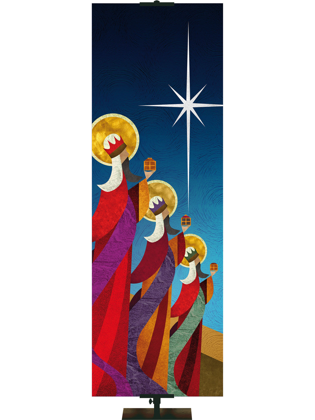 We Three Kings (Left) Christmas Banner