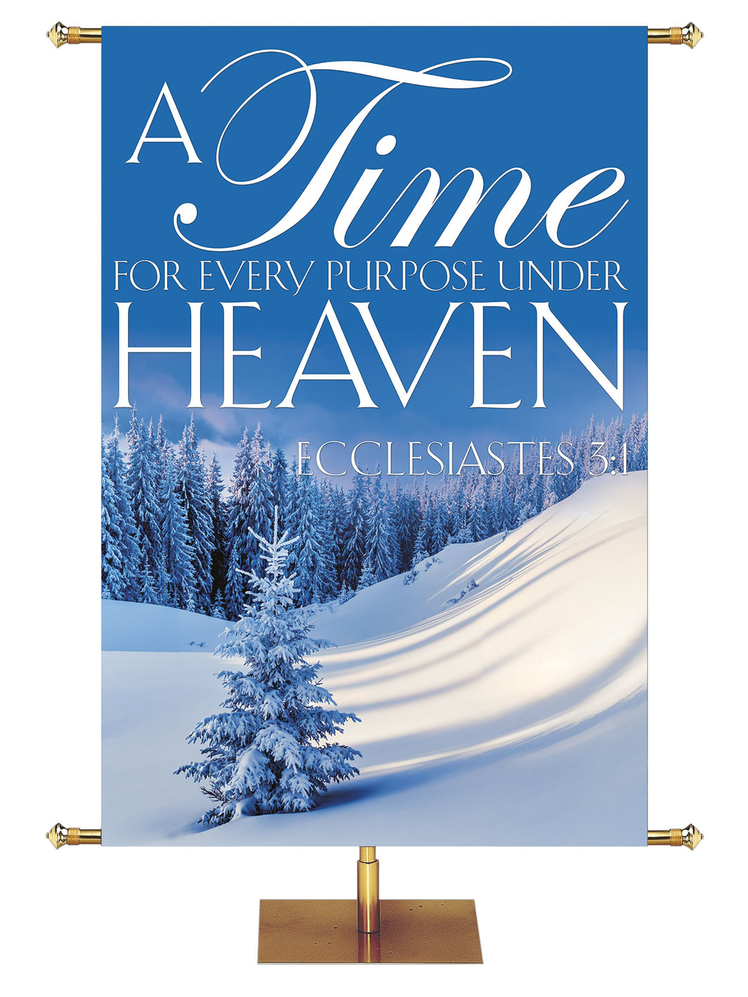 Portraits of Sacred Winter A Time for Every Purpose A - Christmas Banners - PraiseBanners