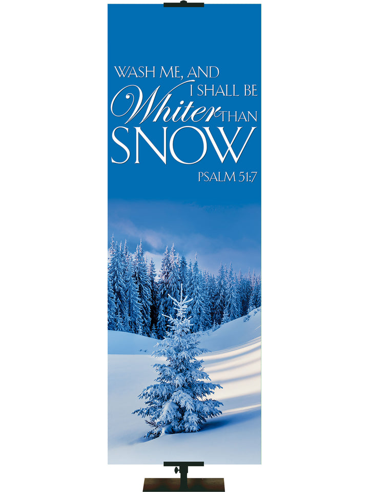 Portraits of Sacred Winter Whiter Than Snow A - Christmas Banners - PraiseBanners