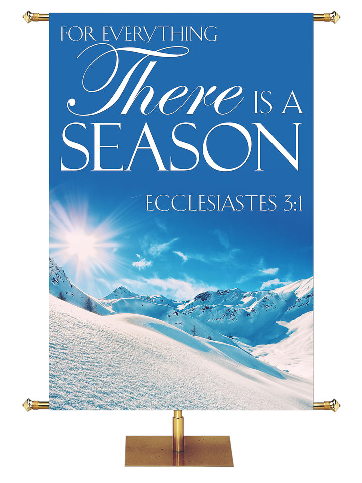 Portraits of Sacred Winter There is A Season B - Christmas Banners - PraiseBanners