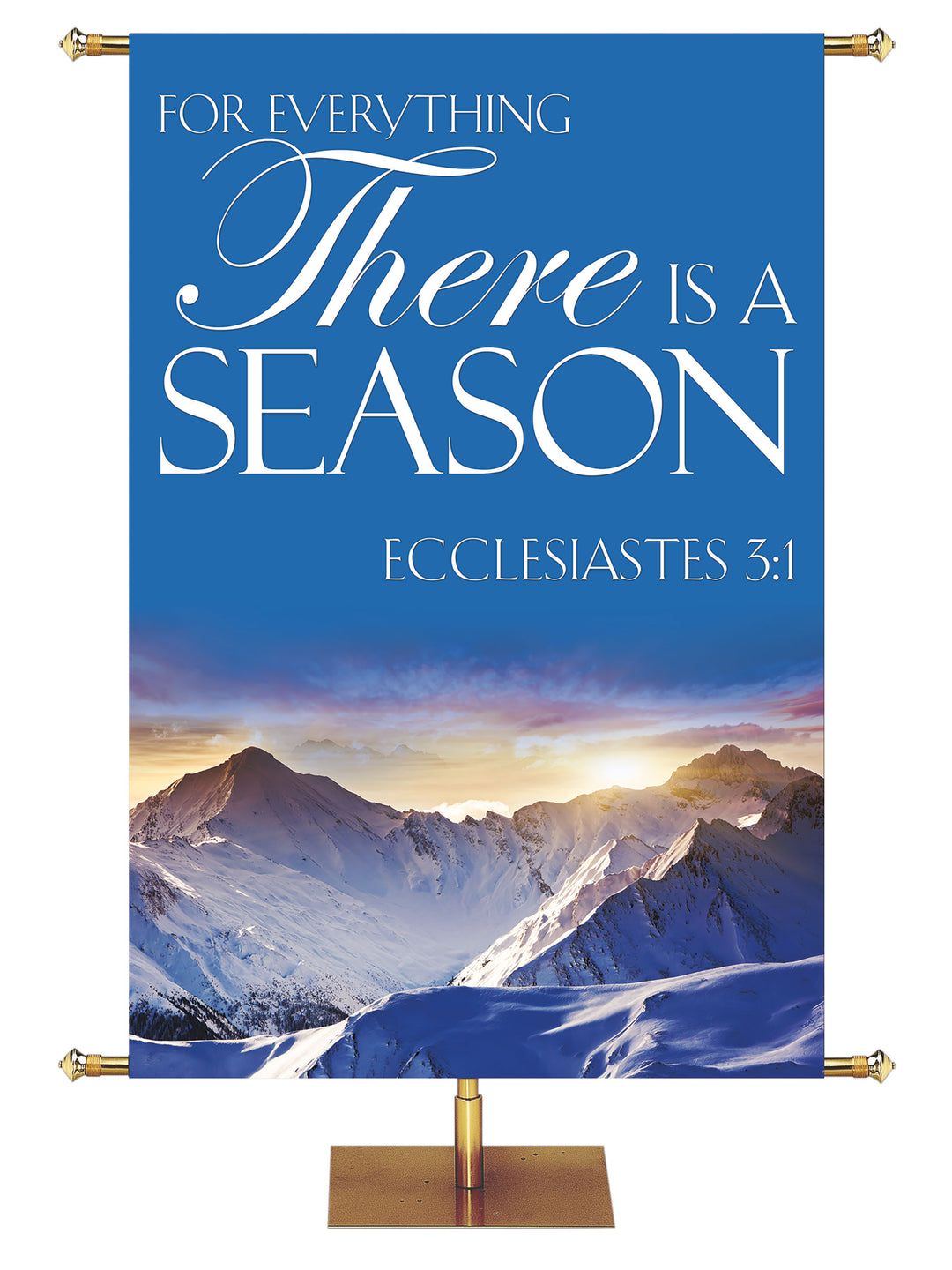 Portraits of Sacred Winter There is A Season C - Christmas Banners - PraiseBanners