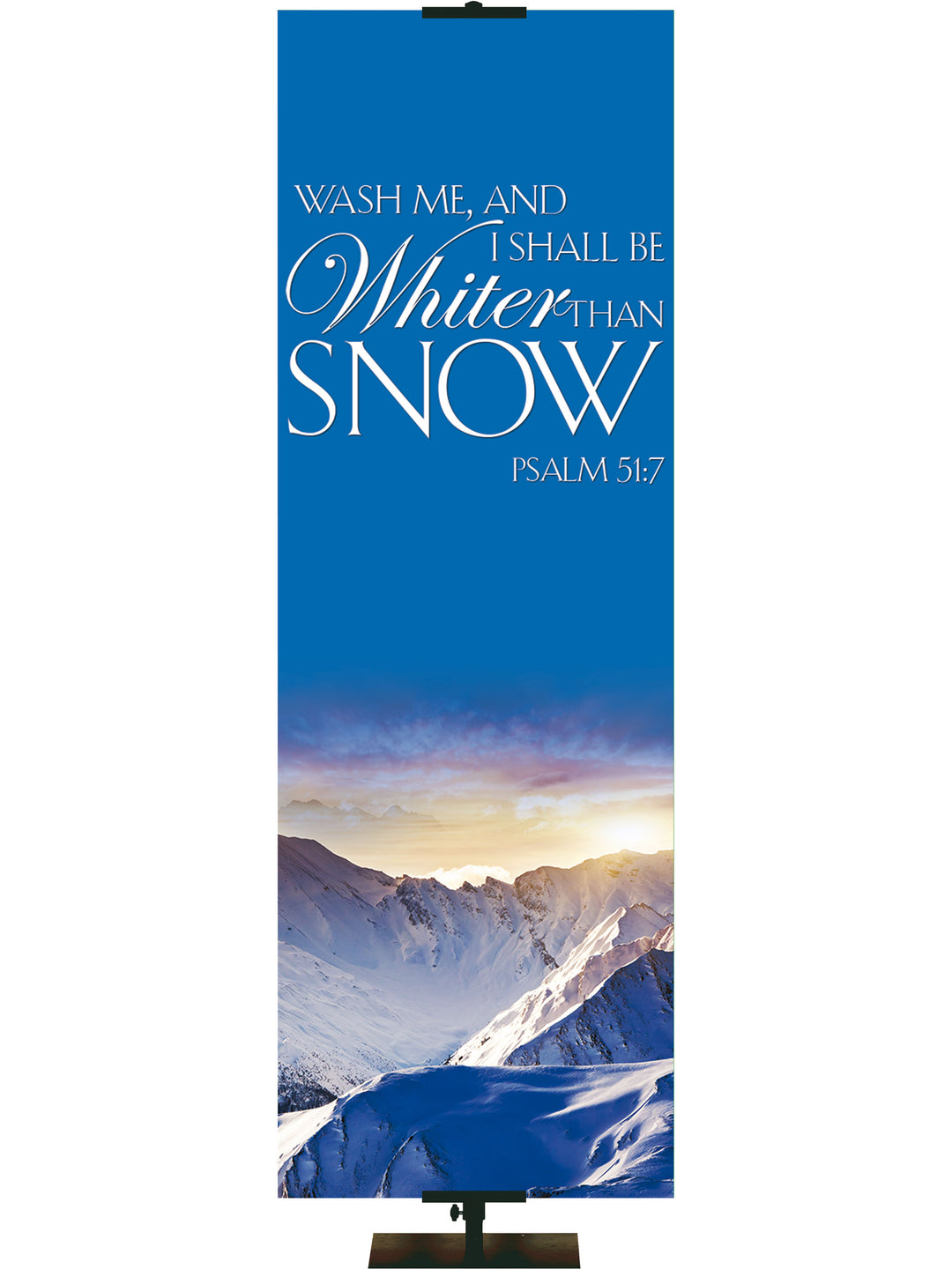 Portraits of Sacred Winter Whiter Than Snow C - Christmas Banners - PraiseBanners