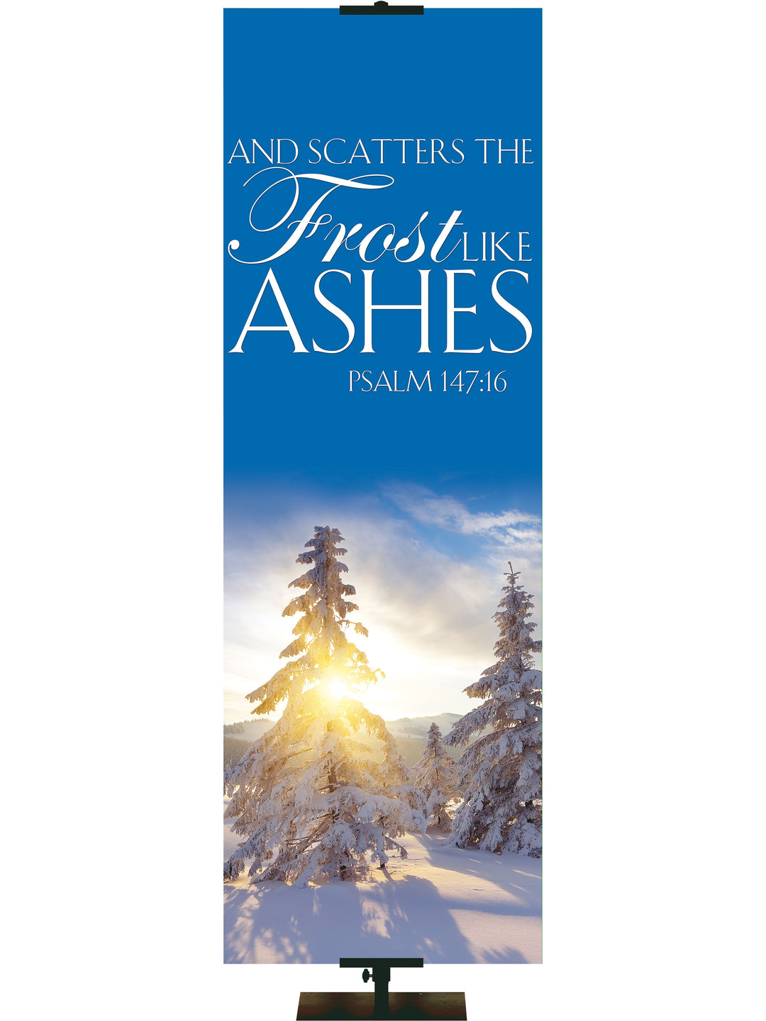 Portraits of Sacred Winter Frost like Ashes G - Christmas Banners - PraiseBanners