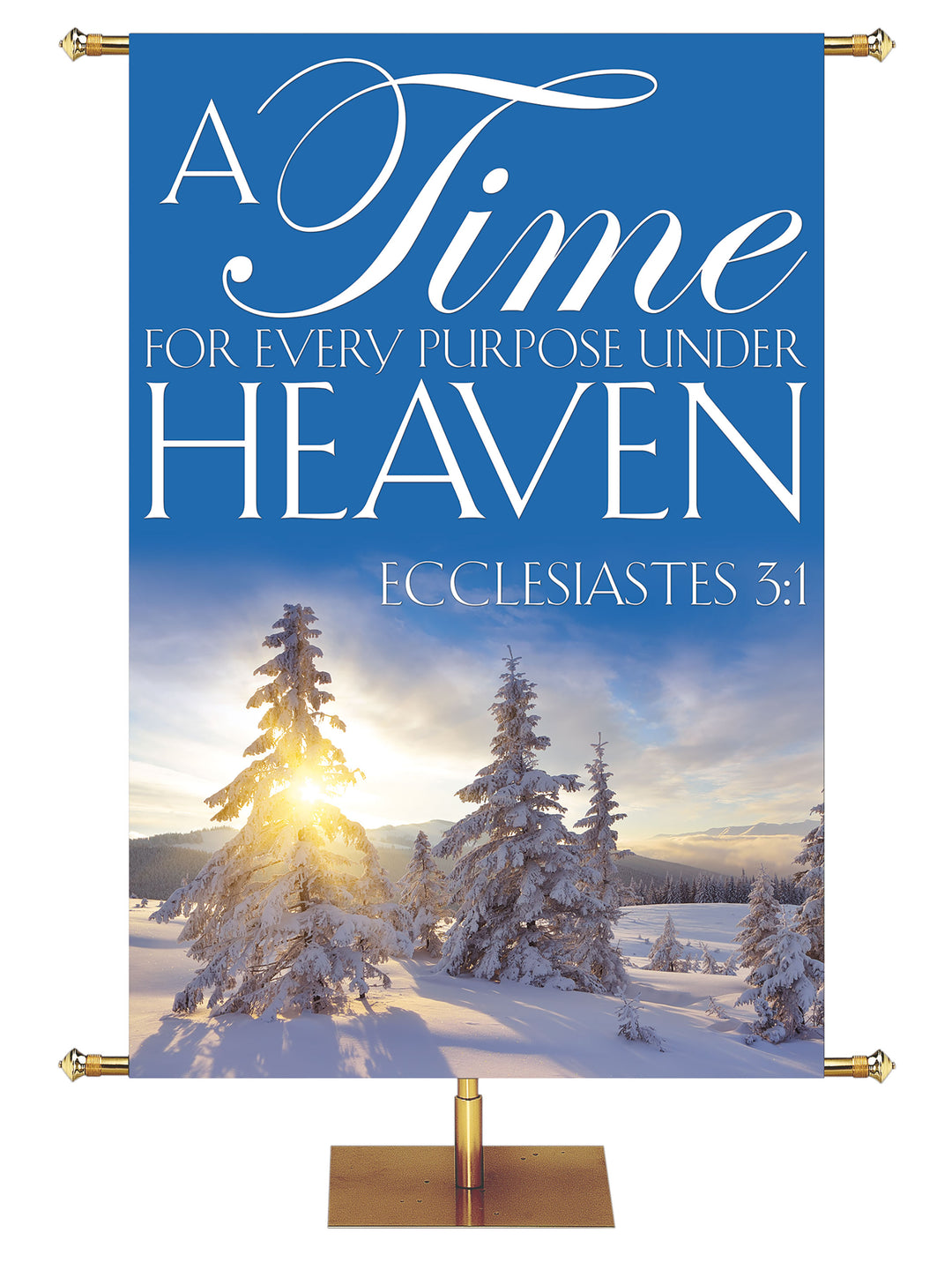 Portraits of Sacred Winter A Time for Every Purpose G - Christmas Banners - PraiseBanners