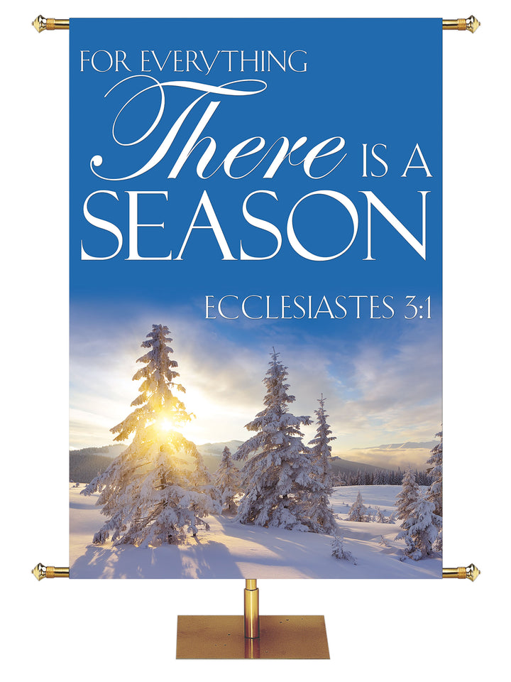 Portraits of Sacred Winter There is A Season G - Christmas Banners - PraiseBanners