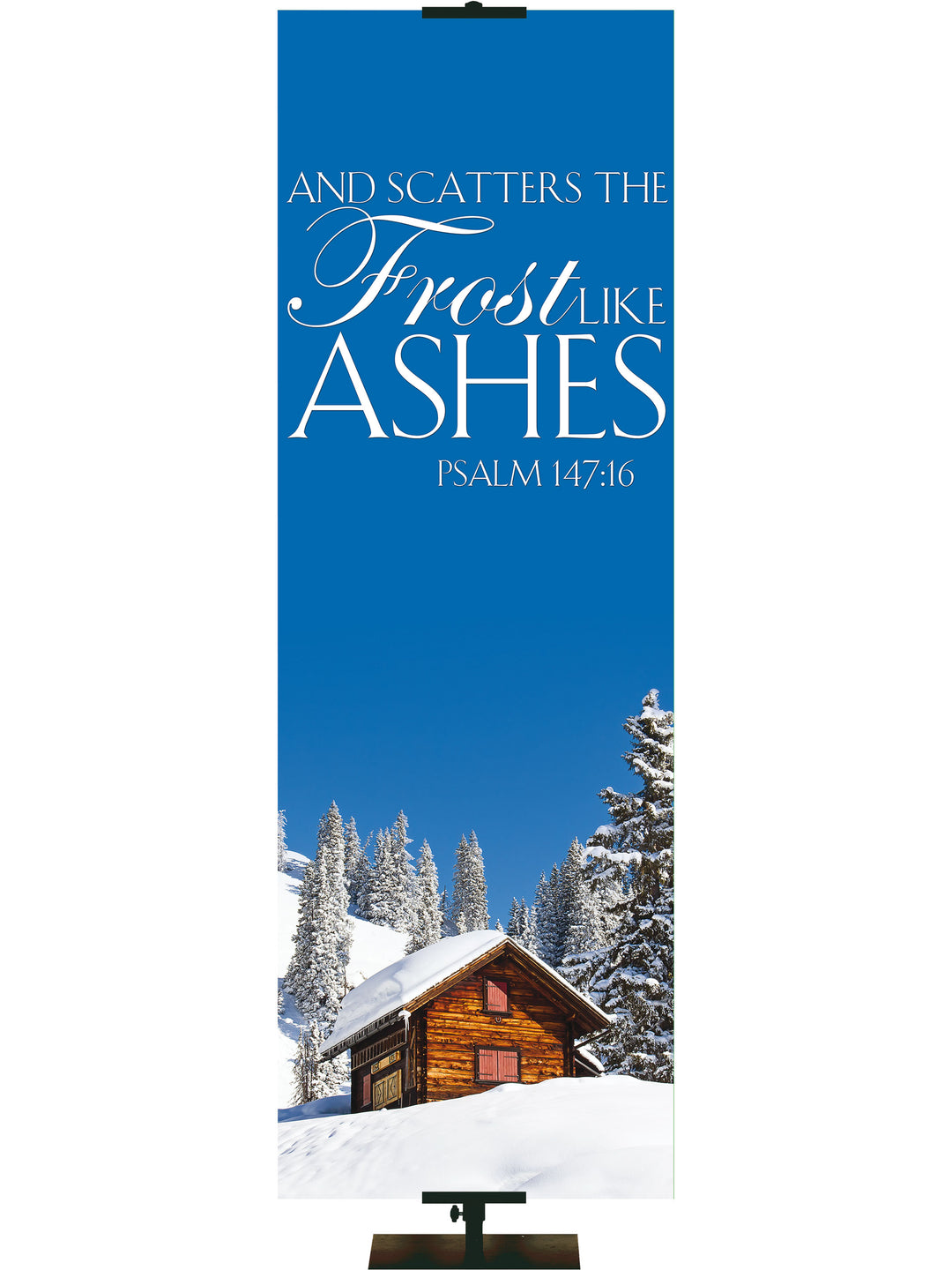 Portraits of Sacred Winter Frost like Ashes H - Christmas Banners - PraiseBanners