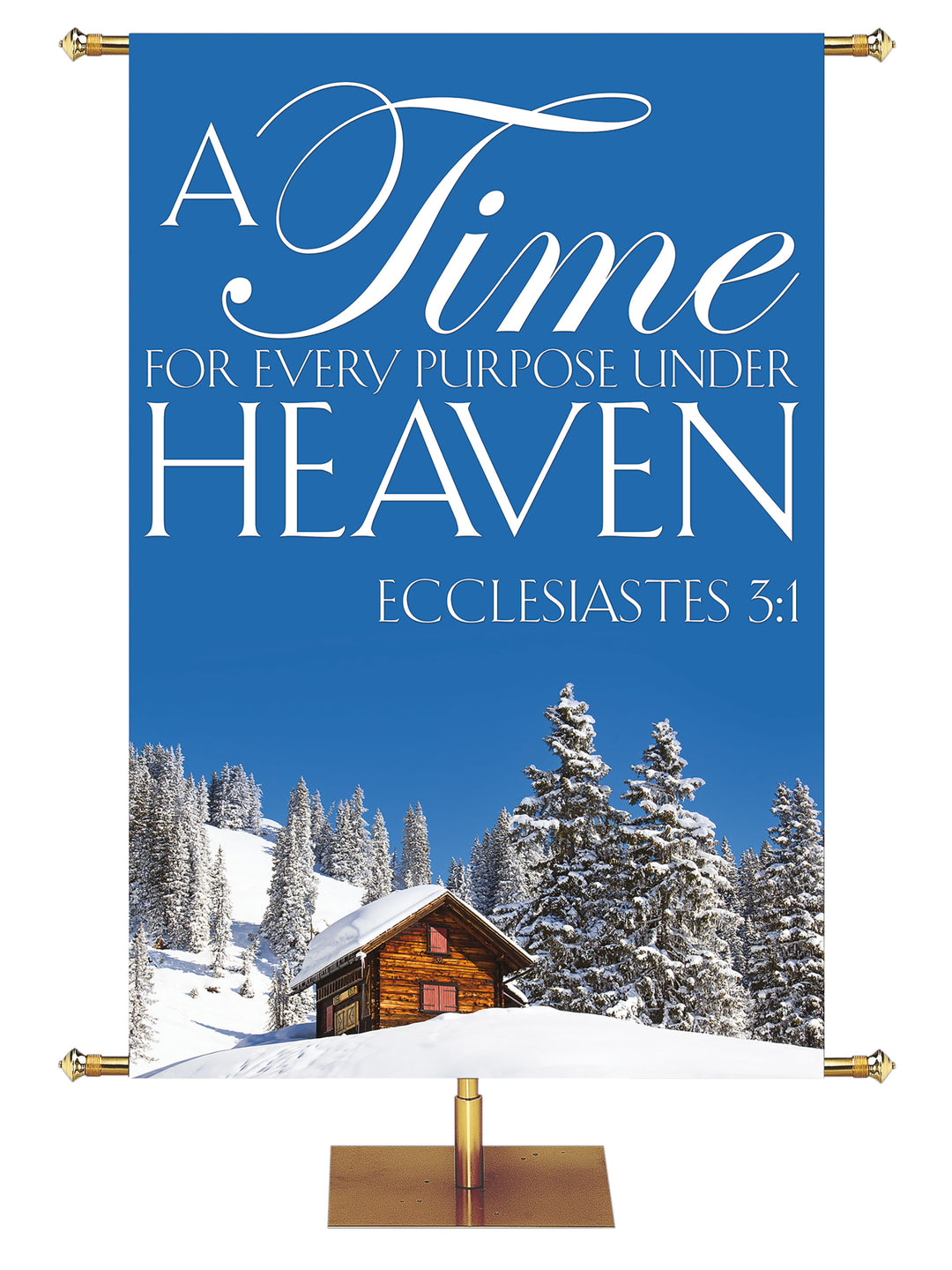 Portraits of Sacred Winter A Time for Every Purpose H - Christmas Banners - PraiseBanners