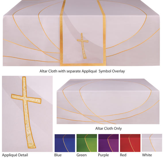 Cross Altar Frontal Applique Overlay