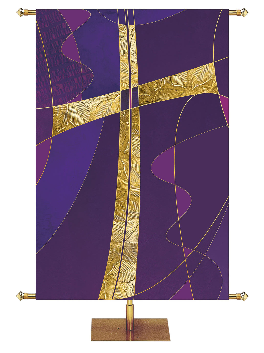 Symbols of Worship Custom Banner Cross - Custom Liturgical Banners - PraiseBanners